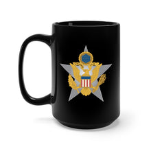 Load image into Gallery viewer, Black Mug 15oz - Branch Insignia - Officer - General Staff - White GradientX 300
