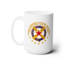 Load image into Gallery viewer, White Ceramic Mug 15oz - Army - 303rd Armored Cavalry Regiment - DUI - Always Ready and Fearless X 300

