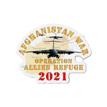 Load image into Gallery viewer, Die-Cut Magnets - Army - Afghanistan War   - Operation Allies Refuge - 2021
