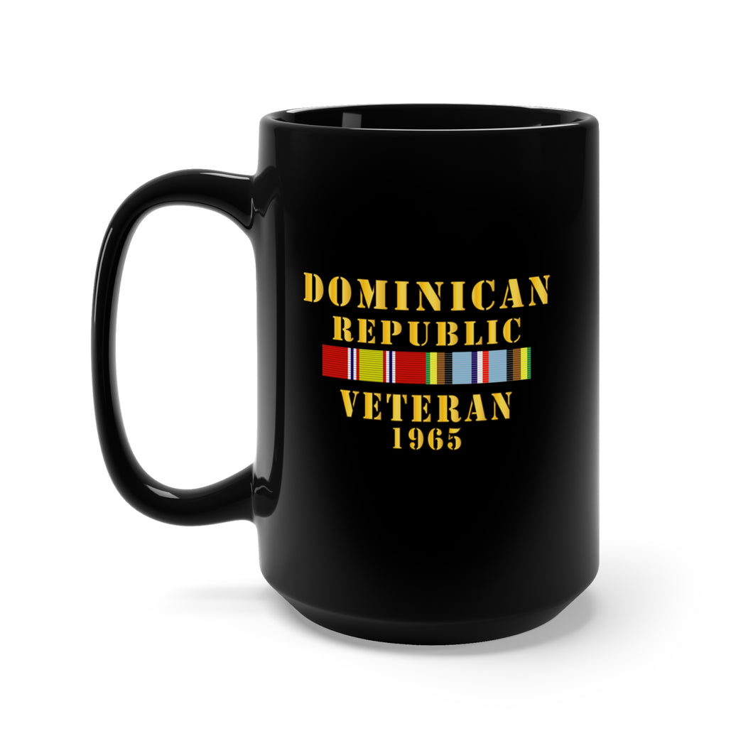 Black Mug 15oz - Dominican Republic Intervention Veteran w  EXP SVC