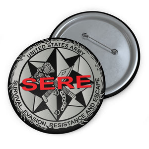 Custom Pin Buttons - US Army - SERE