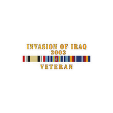 Load image into Gallery viewer, Kiss-Cut Vinyl Decals - Army - AFR -  Iraq Invasion Veteran  w ARR GWOT-GWOTEM
