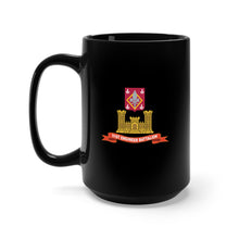 Load image into Gallery viewer, Black Mug 15oz - Army - 51st Engineer Battalion w Br - Ribbon X 300
