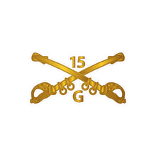 Load image into Gallery viewer, Kiss-Cut Vinyl Decals - Army - G Troop - 15th Cavalry Branch wo Txt
