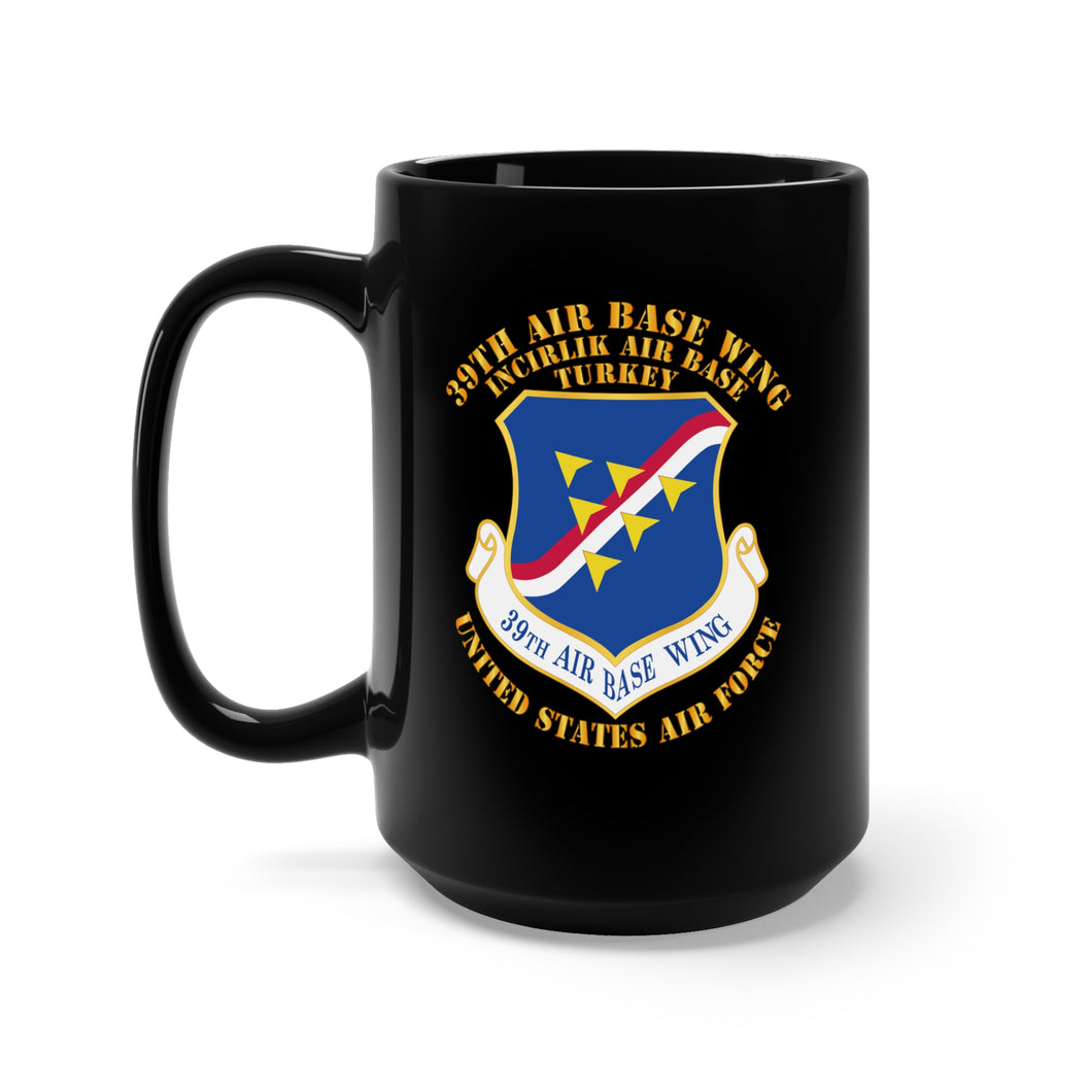 Black Mug 15oz - USAF - 39th Airbase Wing - 3rd AF