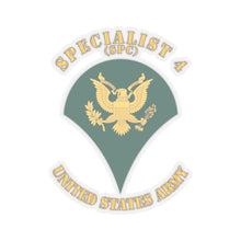 Load image into Gallery viewer, Kiss-Cut Stickers - Army - Enlisted - SPC - Specialist 4  - Std - X 300
