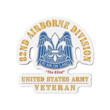Load image into Gallery viewer, Die-Cut Magnets - Army - DUI - 82nd Airborne Division - The 82nd - US Army Veteran X 300
