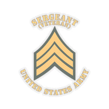 Load image into Gallery viewer, Kiss-Cut Stickers - Army - Sergeant - SGT - Veteran - Flat X 300
