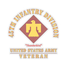 Load image into Gallery viewer, Kiss-Cut Stickers - Army - SSI - 45th Infantry Division -Thunderbird - US Army Veteran X 300
