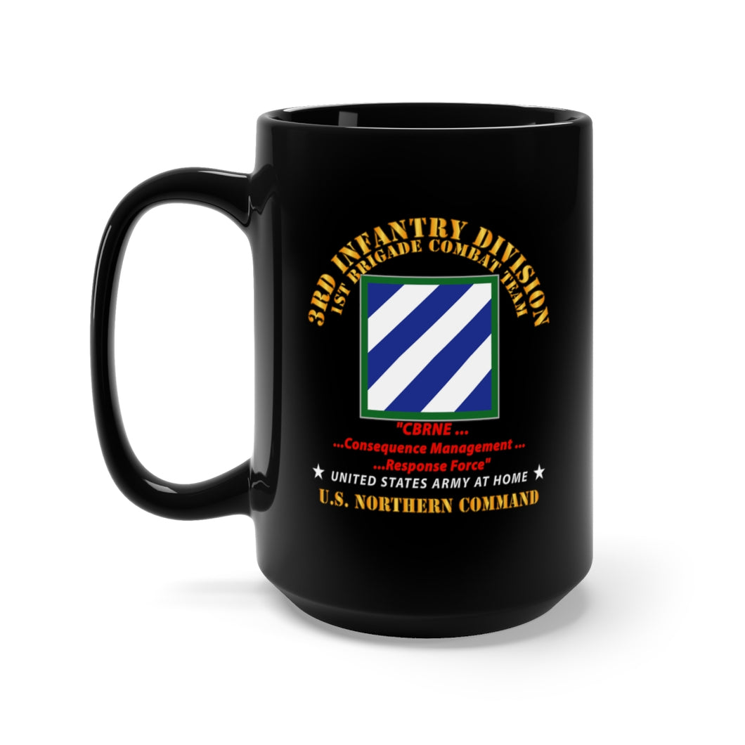 Black Mug 15oz - Army - 3rd ID - CBRNE - US NorthCom
