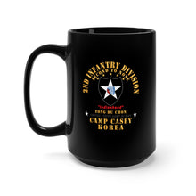 Load image into Gallery viewer, Black Mug 15oz - Army - 2nd Infantry Div - Camp Casey Korea - Tong Du Chon X 300
