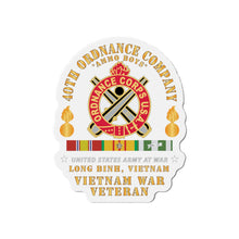 Load image into Gallery viewer, Die-Cut Magnets -SSI 40th Ordnance Company - ORD Emblem - Ammo Boys - Long Binh, Vietnam Vet w VN SVC X 300
