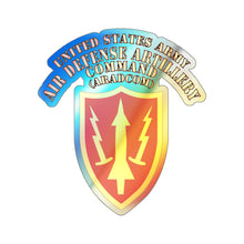 Load image into Gallery viewer, Holographic Die-cut Stickers - SSI - United States Army Air Defense Artillery Command - ARADCOM
