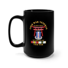 Load image into Gallery viewer, Black Mug 15oz - Army - Cold War Veteran - 187th Infantry Regiment - Torii, Rakkasans, Let Valor Not Fail, English, Latin w COLD SVC X 300
