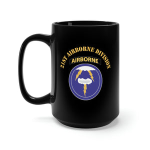 Black Mug 15oz - Army - 21st Airborne Division x 300