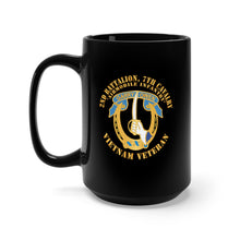 Load image into Gallery viewer, Black Mug 15oz - Army - 2nd Battalion, 7th Cavalry - Vietnam Veteran X 300
