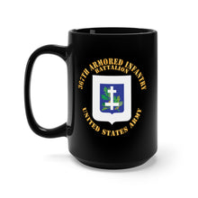 Load image into Gallery viewer, Black Mug 15oz - 367th Armored Infantry Battalion - DUI X 300
