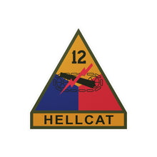 Load image into Gallery viewer, Kiss-Cut Vinyl Decals - SSI - 12th Armored Division w Name Tape X 300

