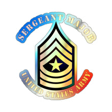 Load image into Gallery viewer, Holographic Die-cut Stickers - Sergeant Major - SGM
