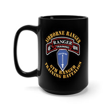 Load image into Gallery viewer, Black Mug 15oz - SOF - 6th Ranger Training Battalion - Airborne Ranger - FBGA X 300
