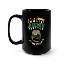 Load image into Gallery viewer, Black Mug 15oz - Army - ARMY -  Aviator - Mogadishu, Somalia- Combat Vet X 300
