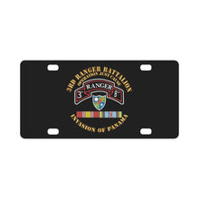 Load image into Gallery viewer, Army - Panama - 3rd Rgr Bn Operation Just Cause w Svc Ribbons X 300 Classic License Plate
