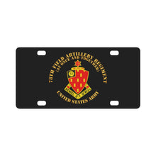 Load image into Gallery viewer, Army - 78th Field Artillery Regiment - At Once and Together Classic License Plate
