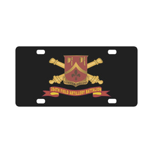 284th Field Artillery Battalion - DUI w Br - Ribbon X 300 Classic License Plate