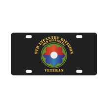 Load image into Gallery viewer, Army - 9th Infantry Div - Veteran - Old Reliables Classic License Plate
