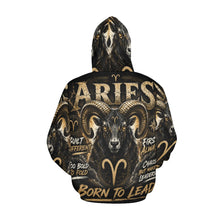 Load image into Gallery viewer, Aries - Born to lead Men's All Over Print Hoodie (USA Size)
