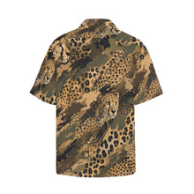 Load image into Gallery viewer, Cheetah camouflage Men's All Over Print Hawaiian Shirt With Chest Pocket
