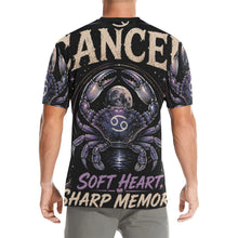 Load image into Gallery viewer, Cancer - Soft Heart, Sharp memory Men's All Over Print Crew Neck T-Shirt
