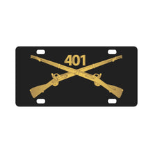 Load image into Gallery viewer, Army - 401st Glider Infantry Regiment Branch wo Txt X 300 Classic License Plate
