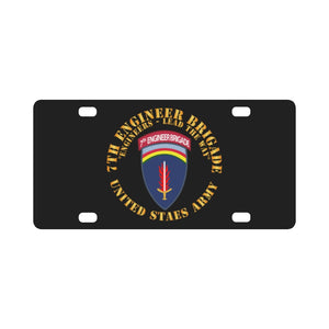 Army - 7th Engineer Bde - US Army w Tab X 300 Classic License Plate