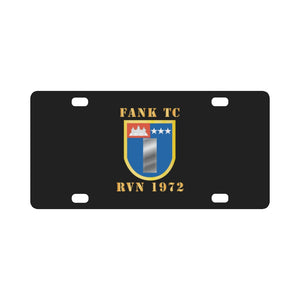 Flash - FANK TC - RVN 1972 w 1st LT Rank Insignia - Gold X 300 Classic License Plate