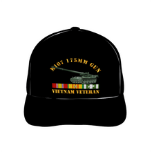 Load image into Gallery viewer,  Custom All Over Print Unisex Adjustable Curved Bill Baseball Hat - M107 - 175mm Gun - Vietnam Vet w VN SVC
