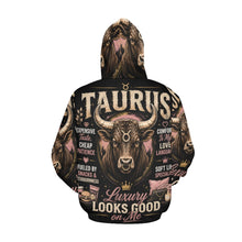 Load image into Gallery viewer, Taurus - Luxury looks good on me Men's All Over Print Hoodie (USA Size)
