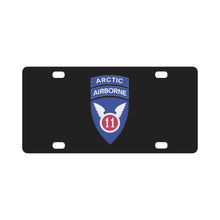 Load image into Gallery viewer, 11th Airborne Division - SSI w Arctic Tab wo Txt X 300 Classic License Plate
