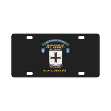 Load image into Gallery viewer, Bravo Company - 8th Medical Battalion, 8th Infantry Division Scroll - Maintz Germany X 300 Classic License Plate
