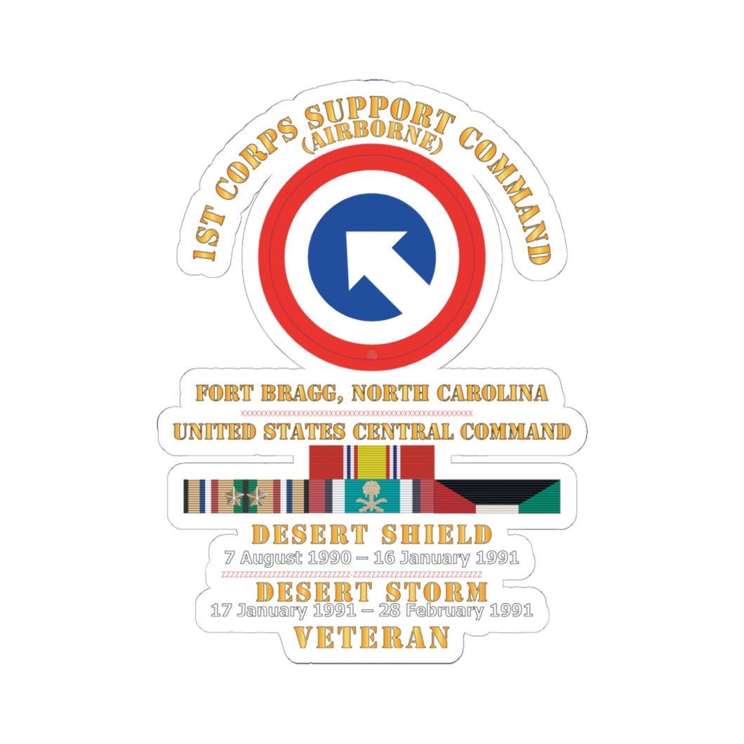 Kiss-Cut Stickers - 1st Corps Support Command (COSCOM) - US CENCOM - D ...