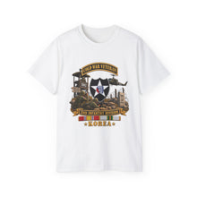 Load image into Gallery viewer, Unisex Ultra Cotton Tee - Army - 2nd Infantry Division w Br - Ribbon COLD WAR Vet Tab - Korea - 3D - Enhanced
