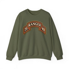 Load image into Gallery viewer, Crewneck Sweatshirt - Army - 75th Ranger Regiment - MIB - Ranger Scroll - 3D - Enhanced
