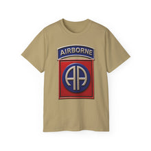 Load image into Gallery viewer, Unisex Ultra Cotton Tee - Army  - 82nd Airborne Division - SSI wo Txt - 3D - Enhanced
