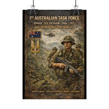 Load image into Gallery viewer, Posters - SAS patrolling the jungle in Vietnam
