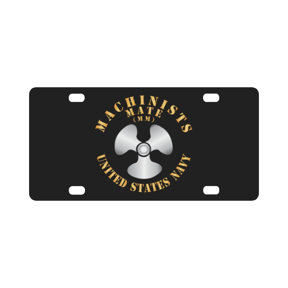 Navy - Rate - Machinists Mate X 300 Classic License Plate