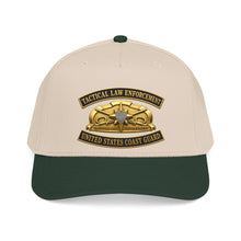 Load image into Gallery viewer, Mid Profile Baseball Cap - USCG - Tactical Law Enforcement w txt - 3D - Enhanced
