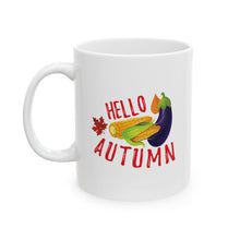 Load image into Gallery viewer, White Ceramic Mug - 11oz &amp; 15oz - Hello Autumn
