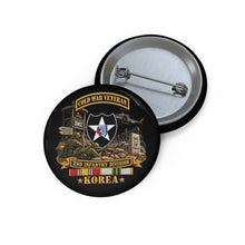 Load image into Gallery viewer, Custom Pin Buttons - Army - 8th Cavalry (Air Cav) - 1st Cav Division w VN SVC - 3D - Enhanced
