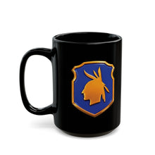 Load image into Gallery viewer, Black Mug  (15oz) - 98th Infantry Division -SSI  - 3D - Enhanced
