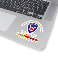Load image into Gallery viewer, Kiss-Cut Stickers - Army - 11th Airborne Division - Raid at Los Baños - WWII w PAC SVC
